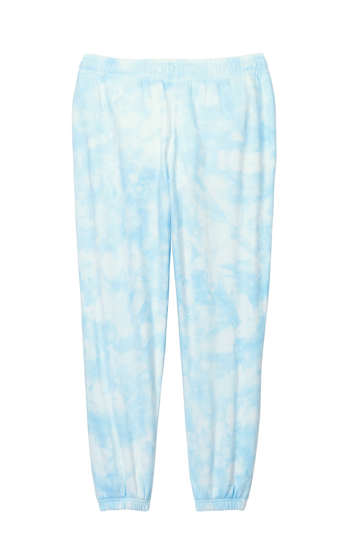 Port & Company Tie Dye Cloud Sweat Pants in Aqua