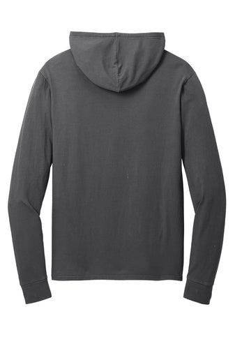 Port & Company Beach Wash Tee Hoodie in Charcoal