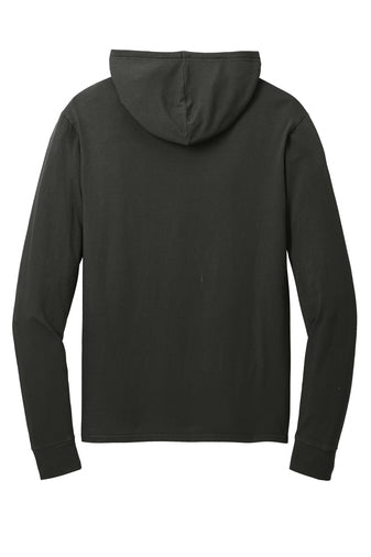 Port & Company Beach Wash Tee Hoodie in Black