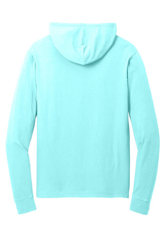 Port & Company Beach Wash Tee Hoodie in Glacier Aqua