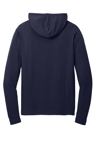 Port & Company Beach Wash Tee Hoodie in Navy