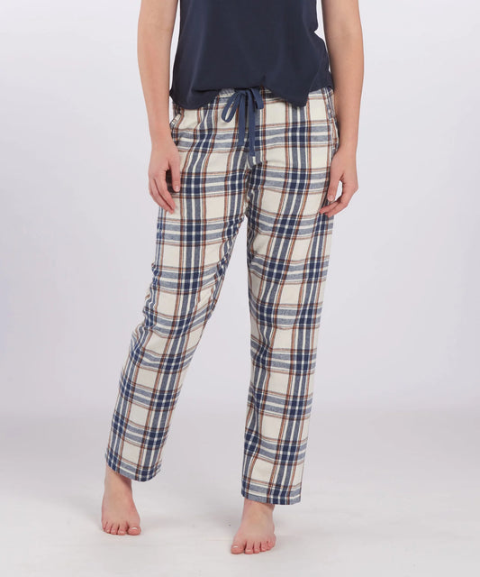 Flannel Pants in Indigo / Rust