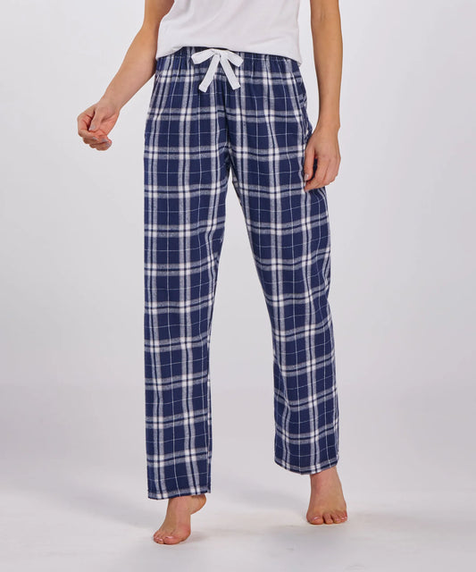 Flannel Pants in Navy / Silver