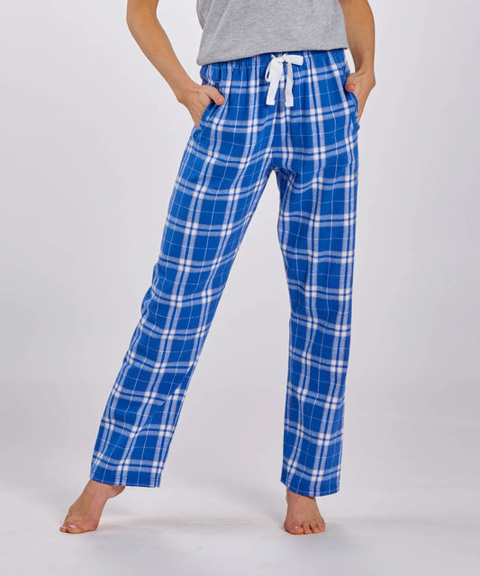 Flannel Pants in Royal / Silver