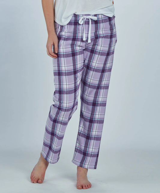 Flannel Pants in Lavender / Light Blue