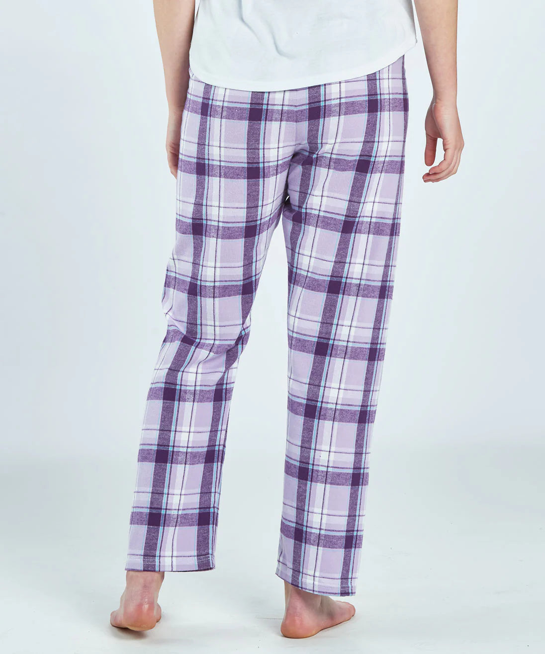 Flannel Pants in Lavender / Light Blue