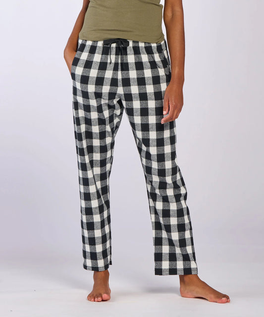 Flannel Pants in Black / White