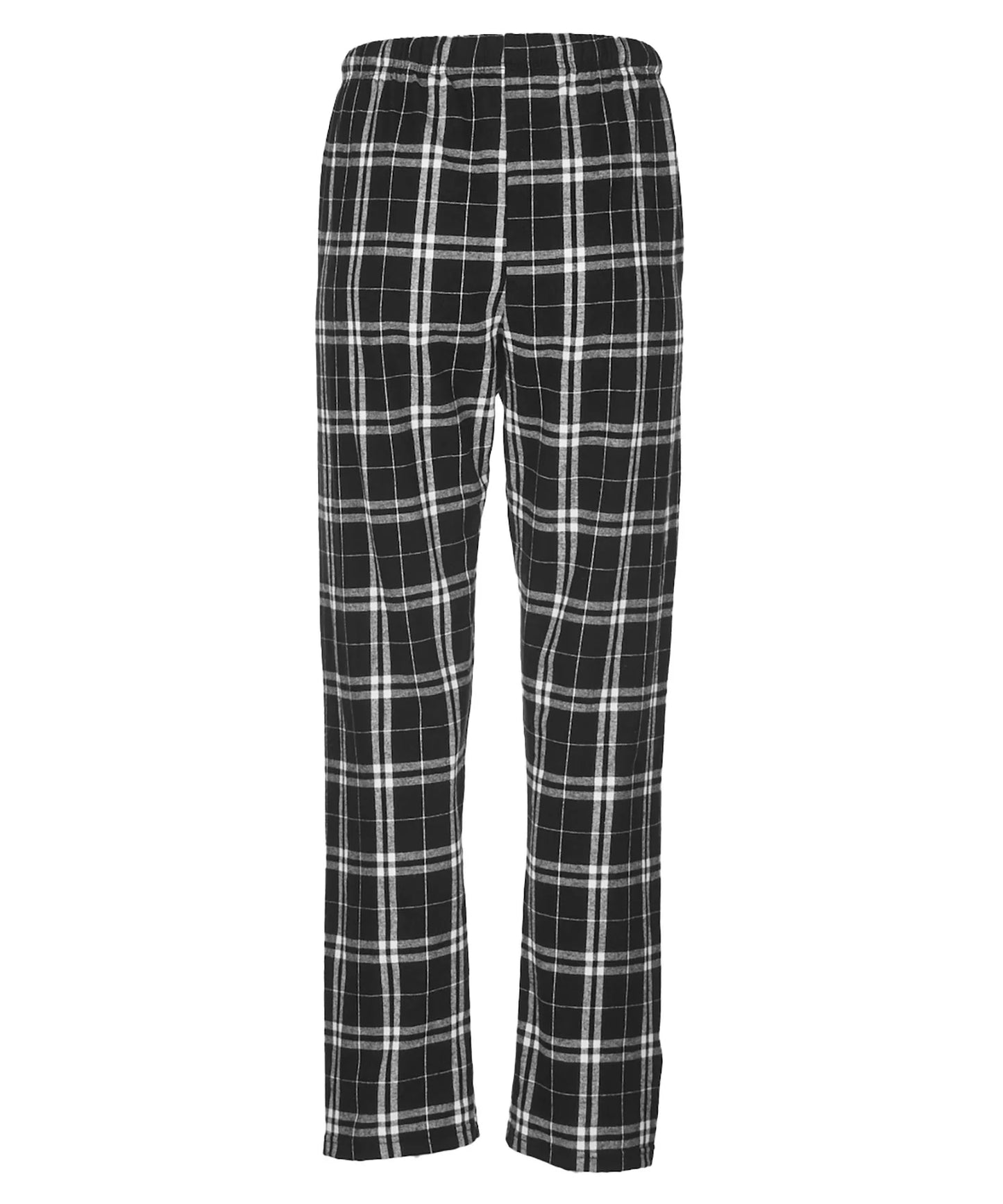 Flannel Pants in White / Black