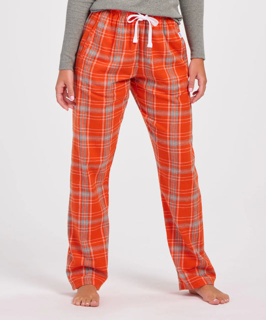 Flannel Pants in Burnt Orange