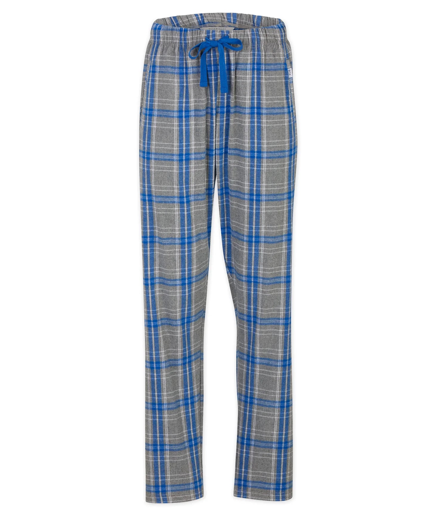 Flannel Pants in Heather / Royal Blue