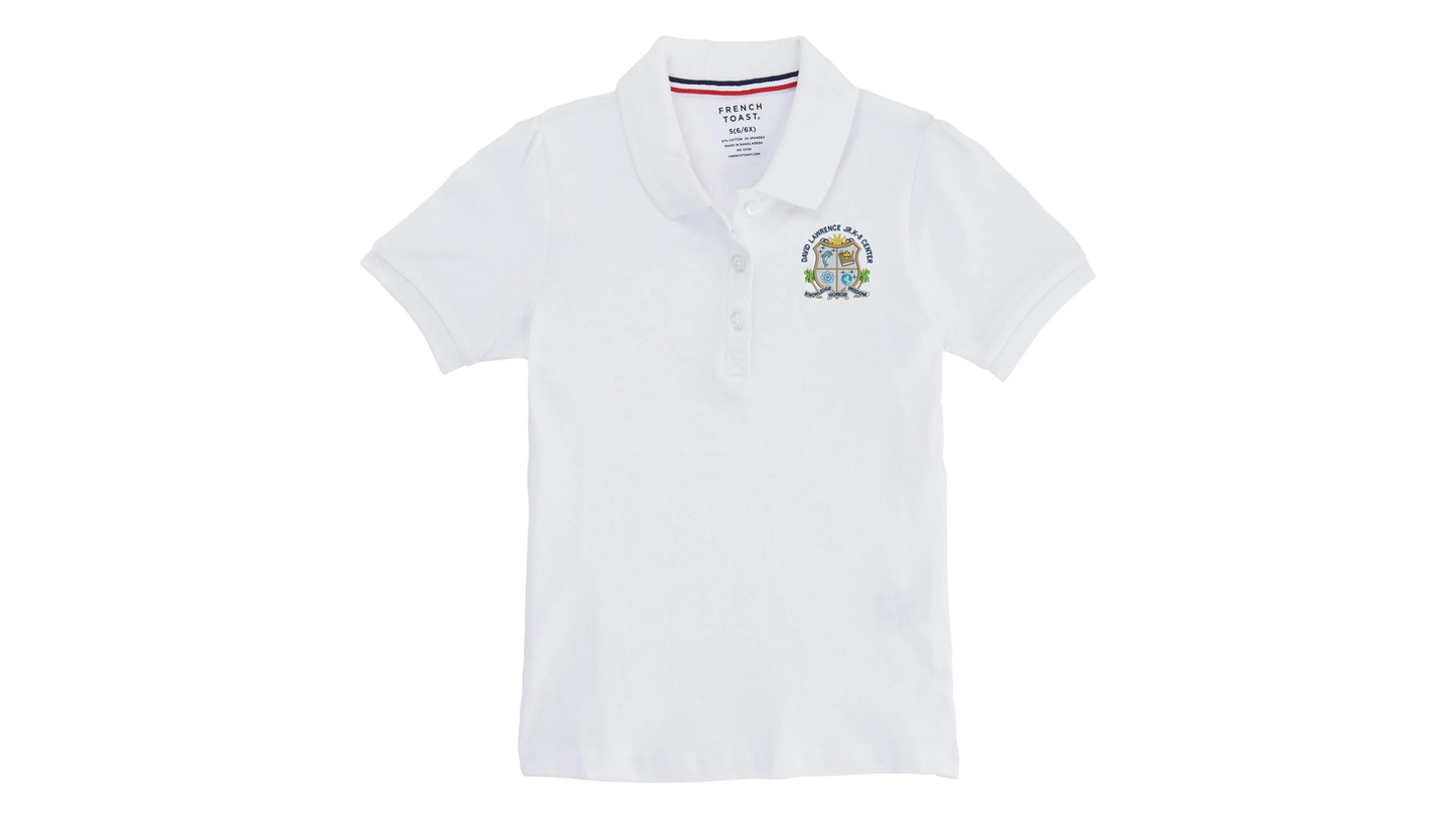 David Lawrence Jr Youth Girls Polo in White