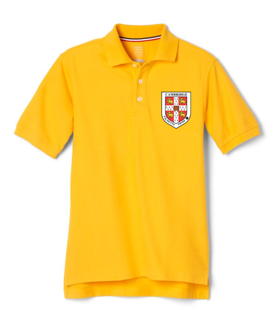 Gold cotton polo girls/boys