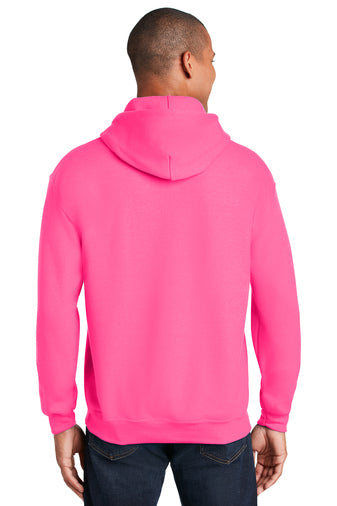 Gildan Unisex Heavy Blend Hoodie in Safety Pink