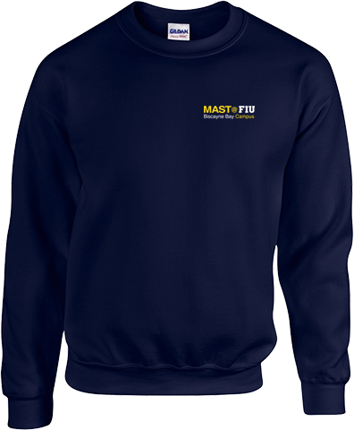 Crew Neck Sweatshirt in Navy