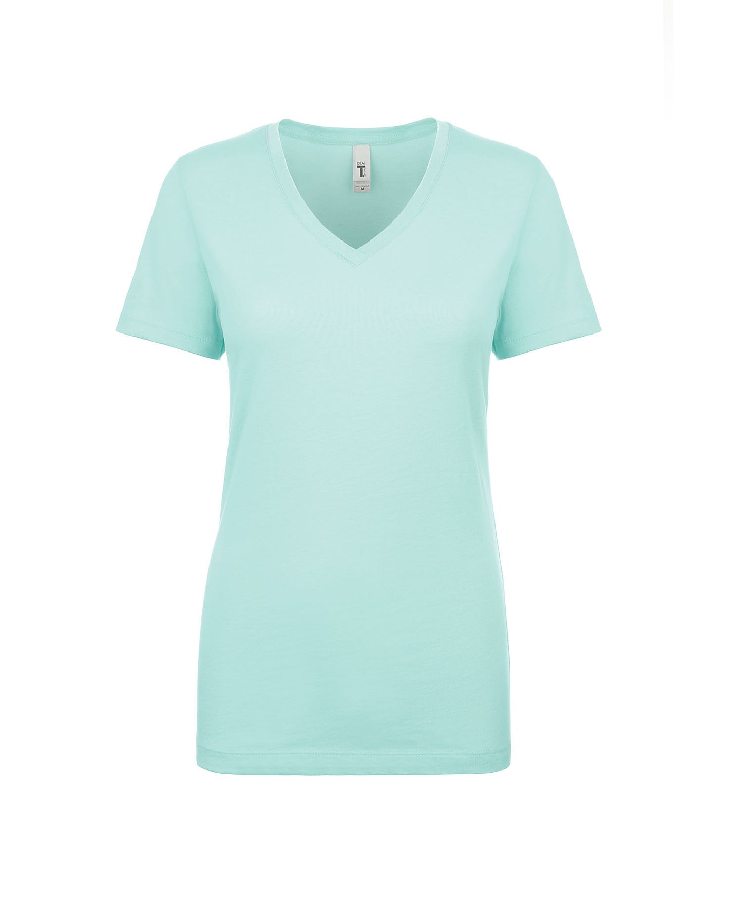 Next Level Ideal V Neck T Shirt in Turqouise