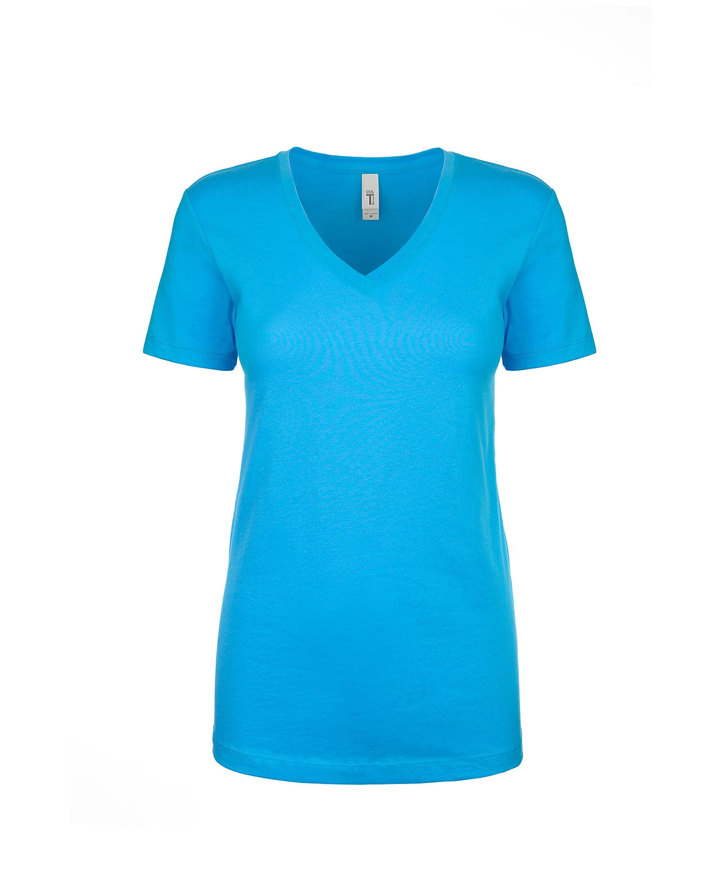 Next Level Ideal V Neck T Shirt in Turqouise